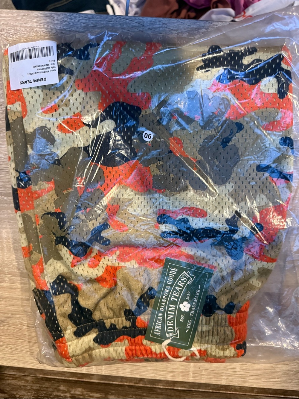 Denim Tears Men's Camo Athletic Shorts in Multicolor